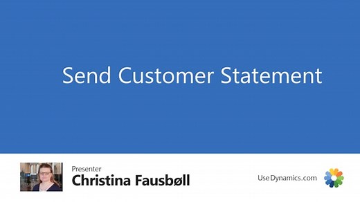 Send Customer Statement