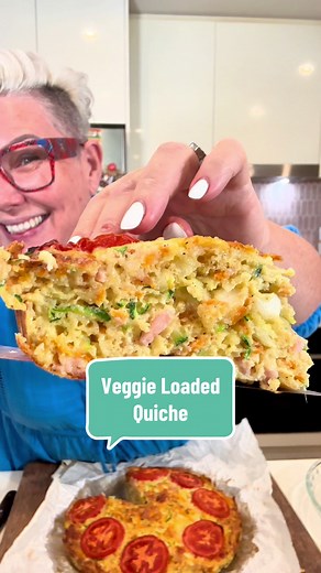 Veggie-Loaded One Cup Crustless Quiche Recipe