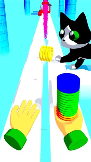 Toy Spring vs.Stairs: The Ultimate Slinky Race #shorts #games #viral