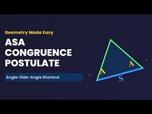 ASA Congruence Postulate Explained | Geometry Basics