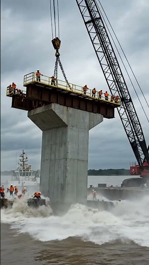 Bridge pillar collapse #constructionsafety #explosion #accidentawareness #crash