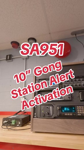 The Station Alert 951 (SA951) controller is getting closer to release. Had a custome rask for a single stroke gong. So here is a demo of that. #gong #firebell #housebells #turnout #alert #controller #firefighter #paramedic #ems #firechief #stationalert #firehouse #jobtown🚒🔥 #minitor #unication #l3harris #harrisradio #motorola