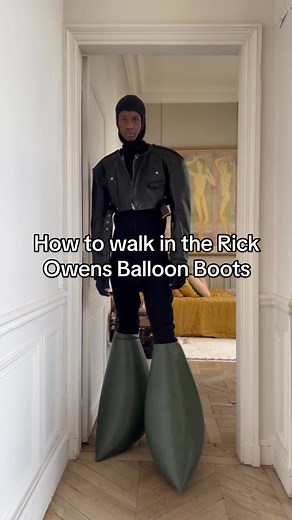 Mastering the Rick Owens Inflatable Balloon Boots Walk
