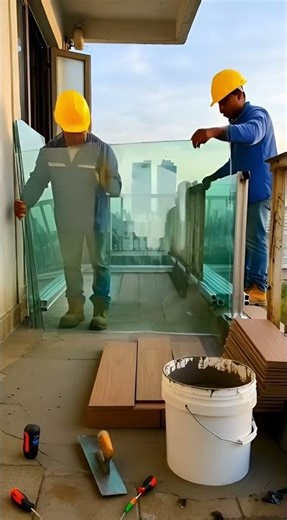 Dirty Balcony to Luxury Glass Balcony | Incredible Balcony Transformation Timelapse