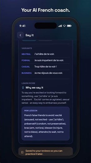 SayBetter - AI Personal Language Coach