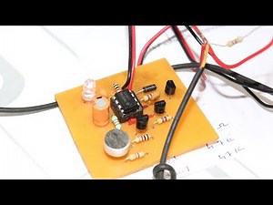 clap switch using 555 timer with pcb layout