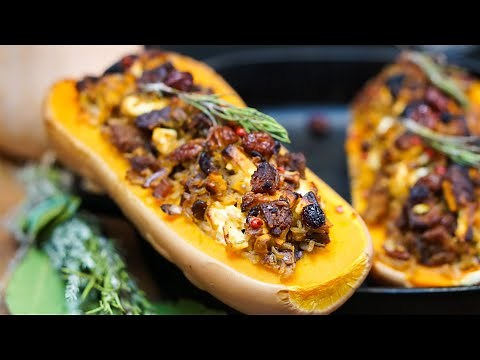 RECETTE COURGE BUTTERNUT FARCIE VEGETARIENNE