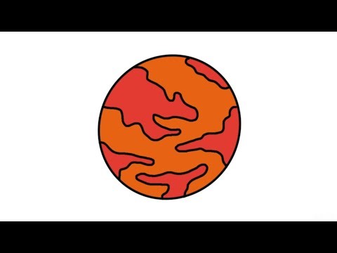 Cara Menggambar Planet Mars | How to Draw Mars