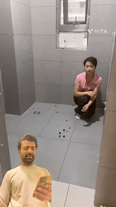 8.8K views · 89 reactions | ❤️This mason tests bathroom tile slope...