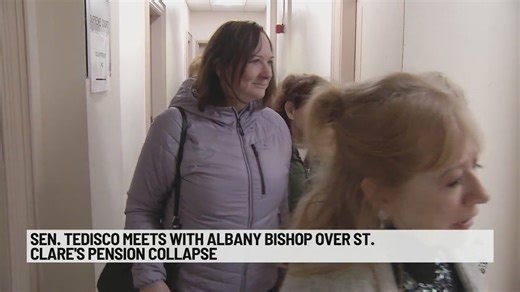 Albany bishop meets with senator over pension collapse