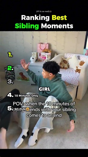 Ranking Best Sibling Moments