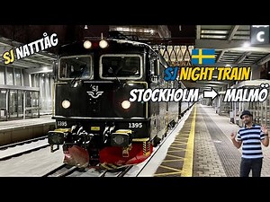 SJ Night Train from Stockholm to Malmö | Natttåg | Scenic Overnight Train Journey in Sweden
