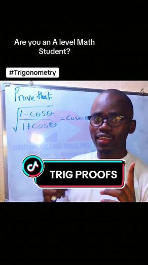 Let us have this random trigonometric proof. #trigonometry #learnontiktok #math #maths #photomath #tiktoklessons #trigonometria #mathproof #broncolineonlinemath #viralmath #mathematics