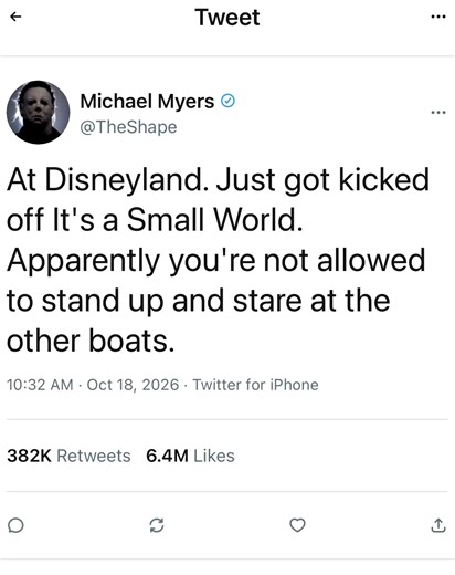 What happens when scary movie characters go to Disneyland 🤣 #fyp #disney #horrortok #halloween #disneyadult
