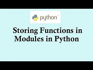 Python basic course - Storing function into module file in Python