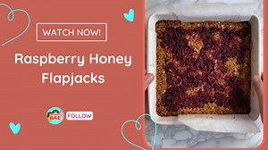 Raspberry Honey Flapjacks