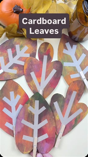 7.5K views · 142 reactions | Easy Recycled Cardboard Fall Leaves...