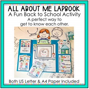 All About Me Lapbook | Back to School Activity for 2nd & 3rd Grade