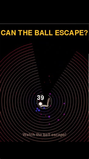 Can the ball ESCAPE? 😱 (Satisfying)#shorts #satisfying #physics #bouncingball #viral