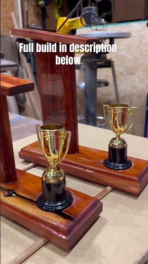 DIY pinewood derby trophy build