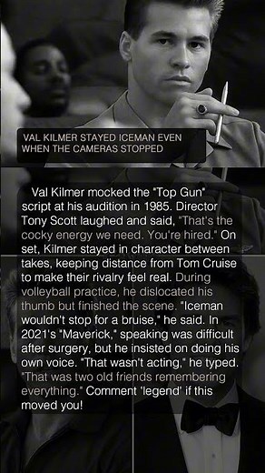VAL KILMER STAYED ICEMAN EVEN WHEN THE CAMERAS STOPPED 🛩️❄️