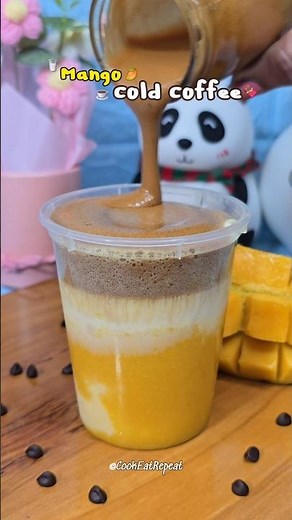Mango Cold Coffee Recipe | #shorts #mango #coldcoffee #summerdrinks #trending #recipe