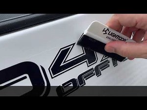 How to apply truck bed decals? TRD Offroad 4x4 sticker installation