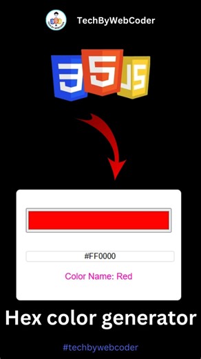 Day 10: How To Build a Modern Hex Color Generator UI Using HTML, CSS & JavaScript (For Beginner)