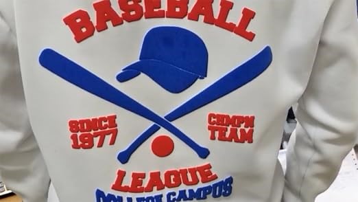 Puff vinyl applied on hoodies is amazingly beautiful