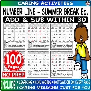 Adding and subtracting within 30 on a number line Smart Boost - Summer Break Ed.