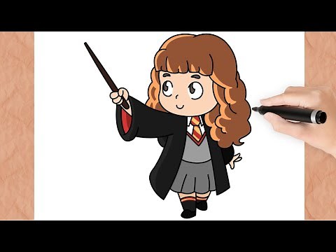 Como Desenhar a HERMIONE I HARRY POTTER I Passo a Passo I Fácil