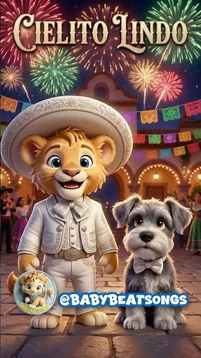 ¡Ay, Ay, Ay, Ay! 🎶 Cielito Lindo con Dylan el Leoncito | Canciones Infantiles ‪@BabyBeatSongs‬