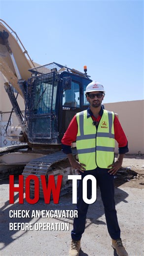 🛠️ Don’t skip the check! Before you start digging, take a few minutes to give your excavator some care — check the fluids, tracks, and hydraulics. A small habit that saves you from big problems later! #SANY #NoMoreWaiting #service | SANY Group