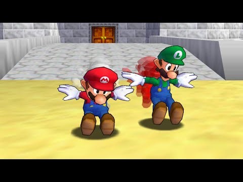 Dream Mario and Dream Luigi with new Moveset in Mario 64 - Full Game Walkthrough