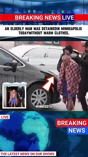 An elderly man was detainedin Minneapolis todaywithout warm clothes.#fyp #foryoupage #tiktok #breakingnews #news