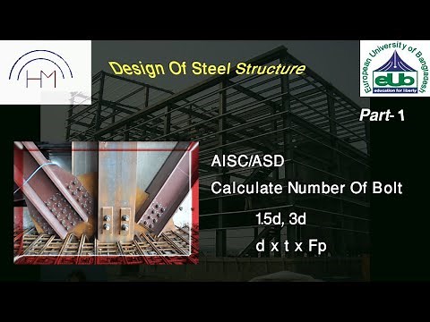AISC/ASD Method Calculation Number of Bolt, Design Of Steel Structure