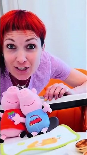 Peppa Pig and pancakes 🫐 Berry fun at the breakfast table! #kidsvideo #cookingvideo