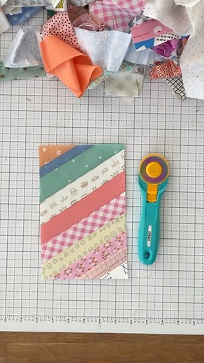 Emily - Quilty Love - Modern Quilter | I started a new string quilt! This time I’m doing little rectangle blocks in a chevron pattern. ➕Cut an 8.5”x 11 inch paper in half. ➕... | Instagram