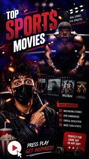 Top Motivational Sports Movies You Must Watch | Best Inspirational Sports Films | Part 20 #shorts