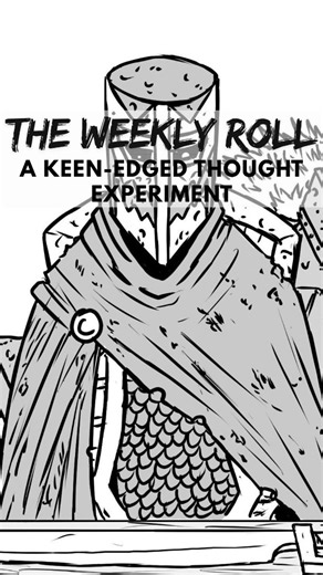 Aniruddha Joshi on Instagram: "The Weekly Roll: A Keen Edged Thought Experiment Tea ain't gonna cut it this time All rights belong to CME_T (the creator of the Weekly Roll) @cme_t Voiceover by Barkermaniac @barkermaniac Music used: 🎵 Blacksmith— Alexander Nakarada Licensed under: Creative Commons (CC-BY 3.0) ▶️ Listen: https://www.youtube.com/watch?v=8AvbvL8oUNs&list=RD8AvbvL8oUNs&start_radio=1 #theweeklyrollcomic #voiceover #dnd"