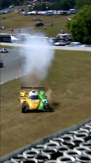 Dillman goes HEAD ON into the tire barrier 😳