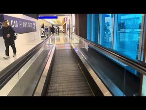 How do you like walking on a moving walkway at the airport