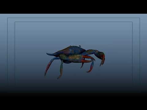 Crab Walk Cycle, Attack and Death Animations