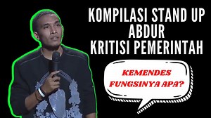 Abdurrahim Arsyad atau yang akrab disapa dengan Abdur adalah runner up Stand Up Comedy Indonesia (SUCI) season 4. Abdur dikenal sebagai komika yang sering membawakan keresahannya sebagai orang timur. Materi stand up-nya kerap kali membahas kesenjangan sosial yang terjadi antara kota-kota besar di Indonesia seperti Jakarta, dengan Indonesia timur. Tidak hanya itu, Abdur juga seringkali mengangkat tema kritik sosial pemerintahan. Berikut kompilasi stand up comedy Abdur yang bahas dan sindir pemeri