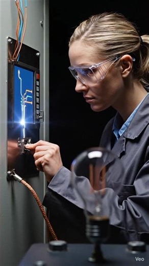 Electricity எப்படி work ஆகுது simpleஆ explain பண்ணியிருக்கேன் #EEE #Electrical #Tamil #EEEwithAI