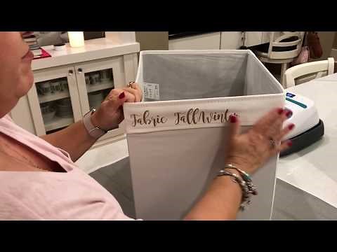 Labeling Storage Bins with The Cricut EasyPress