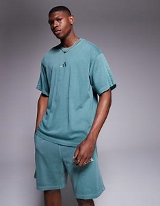 adidas Sportswear t-shirt in washed green | ASOS