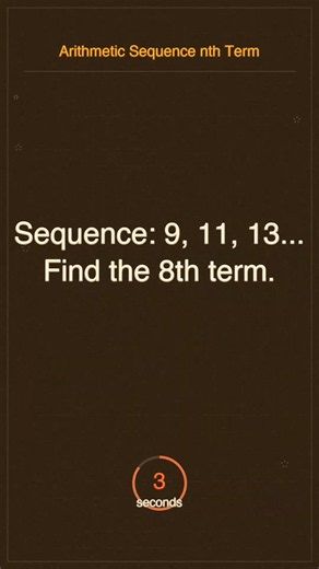 Most people can't solve this Arithmetic Sequence nth Term cold 🧊