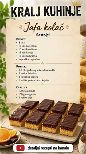 Jafa kolač👇RECEPT U OPISU👇