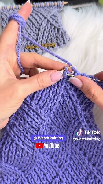 Rhombus Stitch Knitting Tutorial for Advanced Knitters